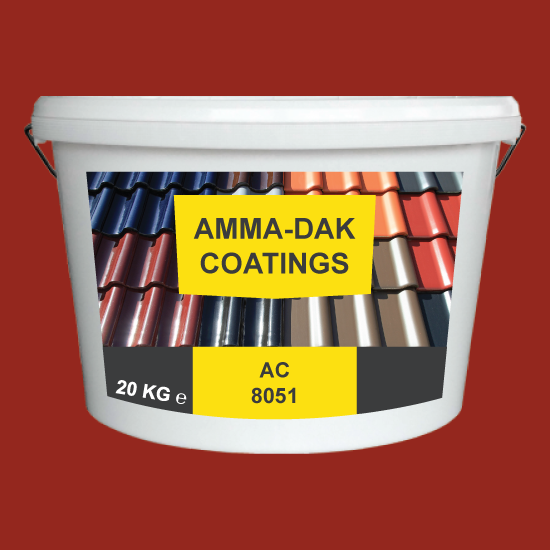 Baksteen Rood dakpannen coating AC 8051 - Amma Dakcoating