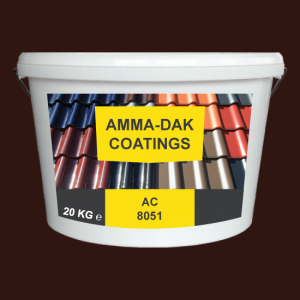 Donkerbruin dakpannen coating AC 8051 - Amma Dakcoating