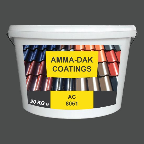 Leigrijs dakpannen coating AC 8051 - Amma Dakcoating